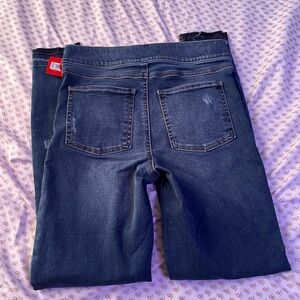 SPANX Blue Skinny Jeans Medium-Dark Wash
